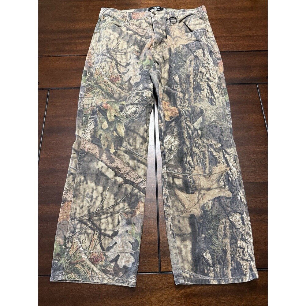 Mossy Oak Camo 100% Cotton Pants Men's Thick Canvas Outdoor Hunting 36x32